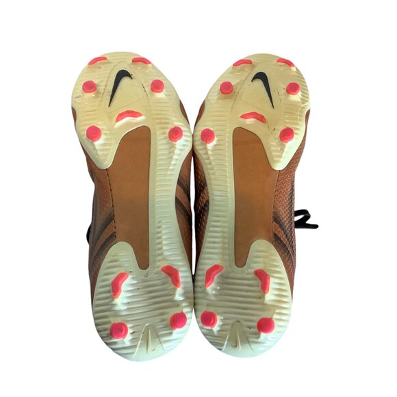 Nike Phantom GT2 Academy DF Soccer Cleats Youth Sizy 1 Black/Brown - Picture 8 of 9